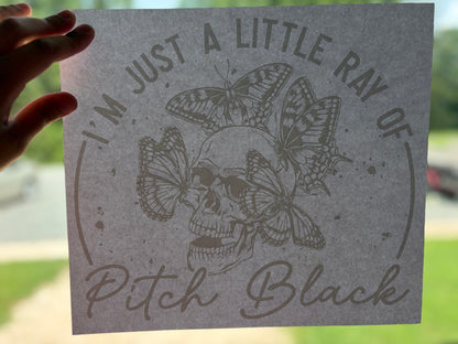 Short Sleeve T-Shirt - Ray of Pitch Black