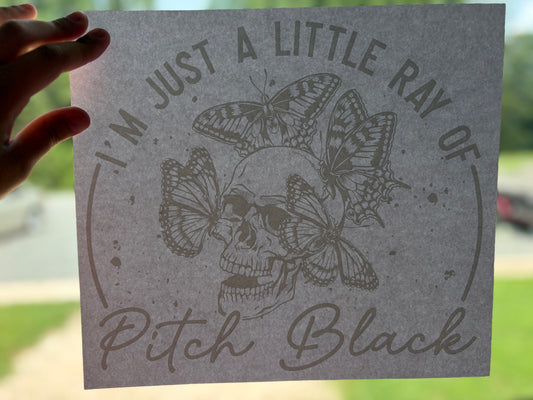 Short Sleeve T-Shirt - Ray of Pitch Black